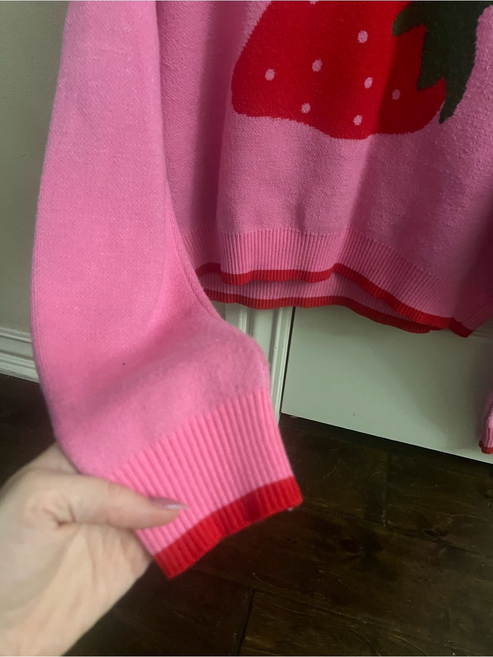 NWOT Luna Ivy Strawberry Sweater - Picture 2 of 6
